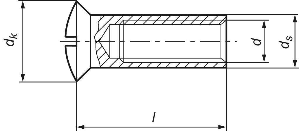 Hülsenmuttern  M 5 x  9 x 10   Ms vernickelt